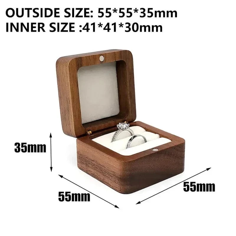 Ring 15. Blank Wood Luxury Jewelry Box Wedding Ring Box Earring Rings Jewelry Organizer Bracelet Package Case Jewelry Anniversary Gift Horaclek