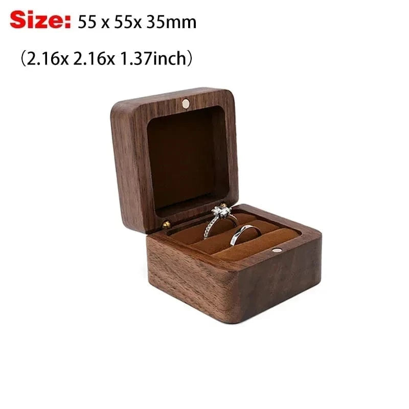 Ring 15. Blank Wood Luxury Jewelry Box Wedding Ring Box Earring Rings Jewelry Organizer Bracelet Package Case Jewelry Anniversary Gift Horaclek