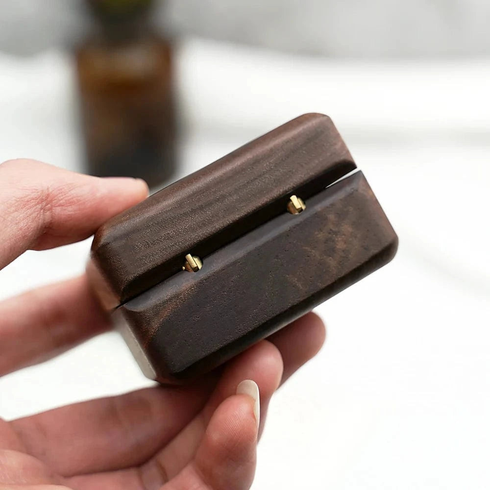 Ring 16. Wooden Ring Box Lover Wedding Fashion Original Wood Box for Propose Valentine gifts The adventure Besigns Horaclek