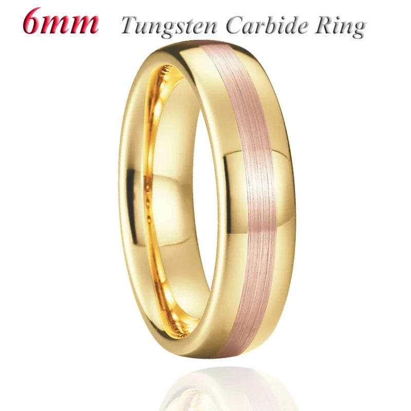 Ring 24. Latest High Quality 18k Gold Plated Tungsten Jewelry Anniverary Wedding Couples Rings for Men And women wholesale price Horaclek