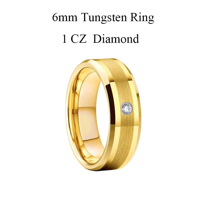 Ring 24. Latest High Quality 18k Gold Plated Tungsten Jewelry Anniverary Wedding Couples Rings for Men And women wholesale price Horaclek