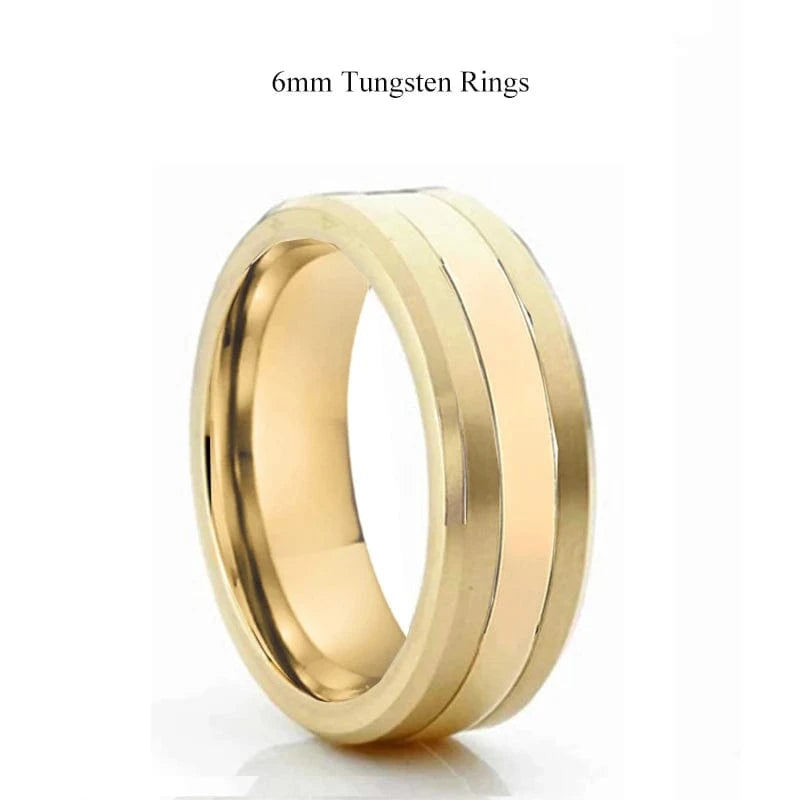 Ring 24. Latest High Quality 18k Gold Plated Tungsten Jewelry Anniverary Wedding Couples Rings for Men And women wholesale price Horaclek