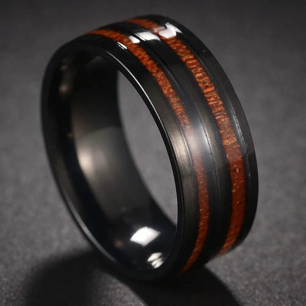 Ring 5. Fashion New 8mm Simple Men Ring Smooth Stainless Steel Blue Charms Rings Women's Couple Jewelry Gift Dropshipping Horaclek