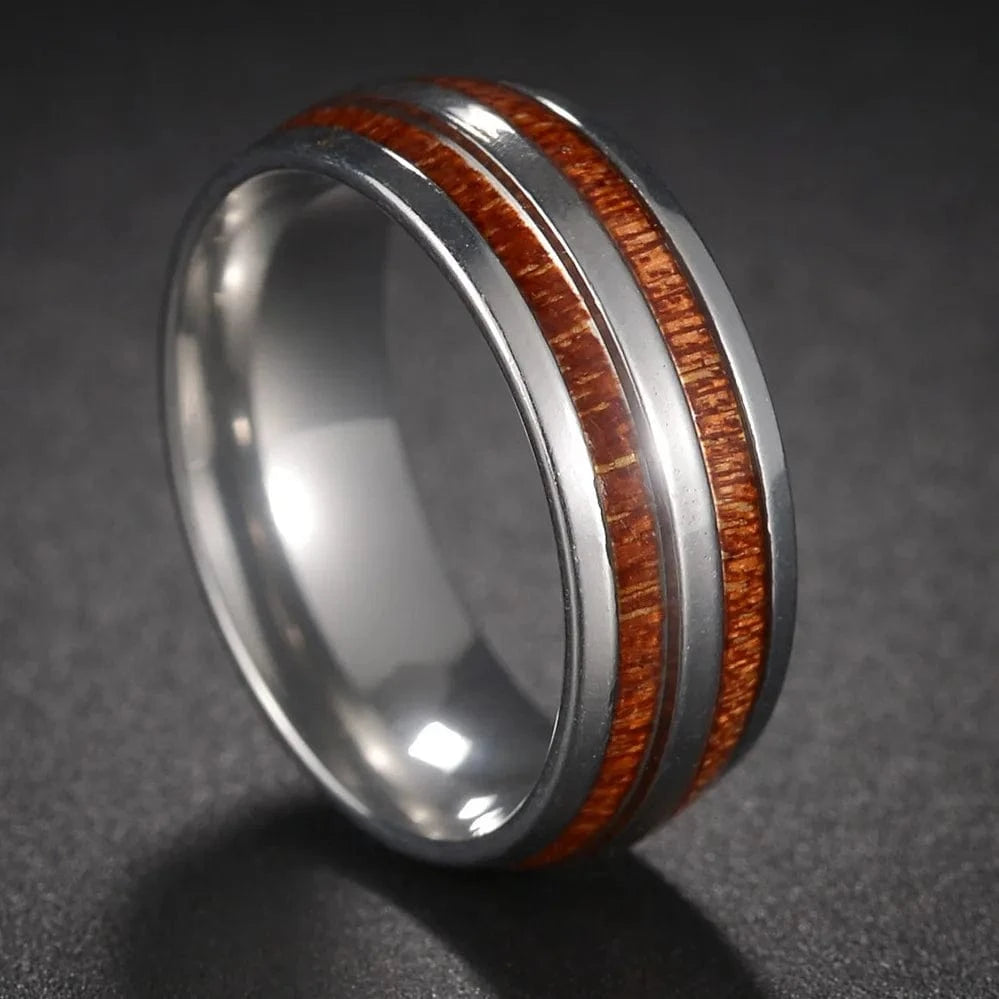 Ring 5. Fashion New 8mm Simple Men Ring Smooth Stainless Steel Blue Charms Rings Women's Couple Jewelry Gift Dropshipping Horaclek