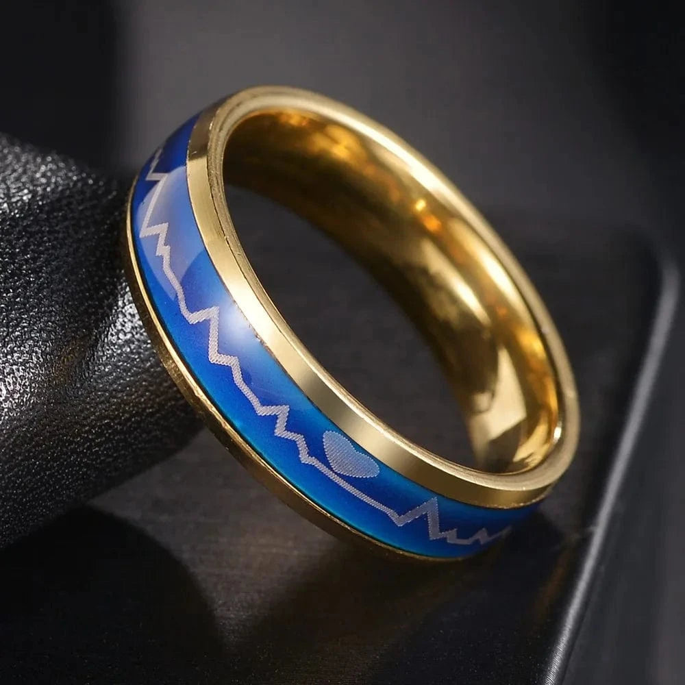 Ring 5. Fashion New 8mm Simple Men Ring Smooth Stainless Steel Blue Charms Rings Women's Couple Jewelry Gift Dropshipping Horaclek