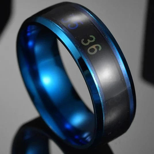 Ring 5. Fashion New 8mm Simple Men Ring Smooth Stainless Steel Blue Charms Rings Women's Couple Jewelry Gift Dropshipping 30R8 / 10 Horaclek