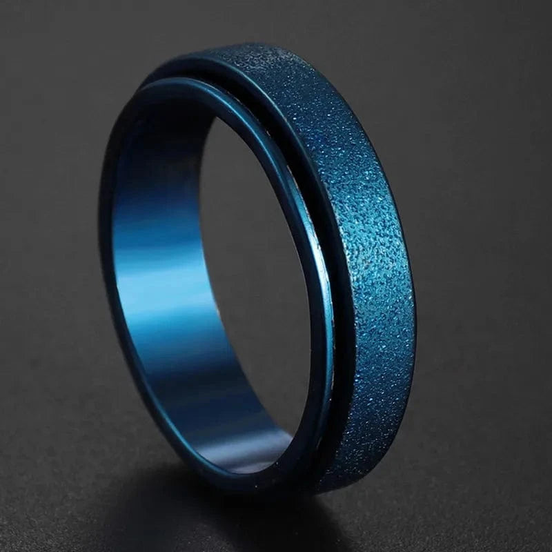 Ring 5. Fashion New 8mm Simple Men Ring Smooth Stainless Steel Blue Charms Rings Women's Couple Jewelry Gift Dropshipping 65R3 / 10 Horaclek