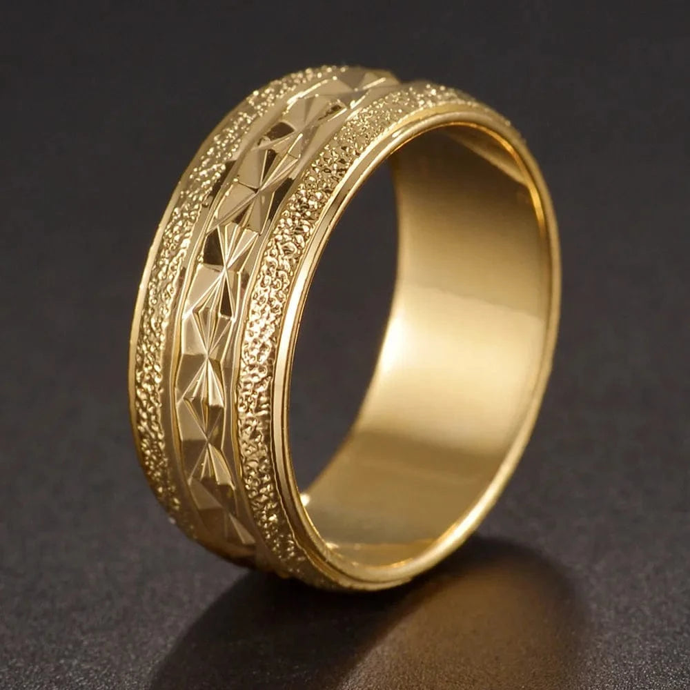 Ring 5. Fashion New 8mm Simple Men Ring Smooth Stainless Steel Blue Charms Rings Women's Couple Jewelry Gift Dropshipping 98R9 / 10 Horaclek