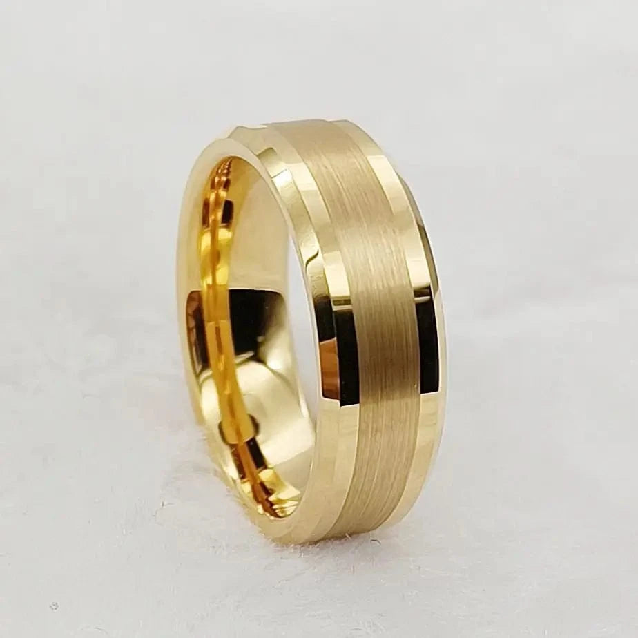 Ring 7. Men's Damascus Ring Tungsten Fashion Jewelry Unique High Quality Handmade Wedding Bands Couples Rings For Men Male Boys Horaclek