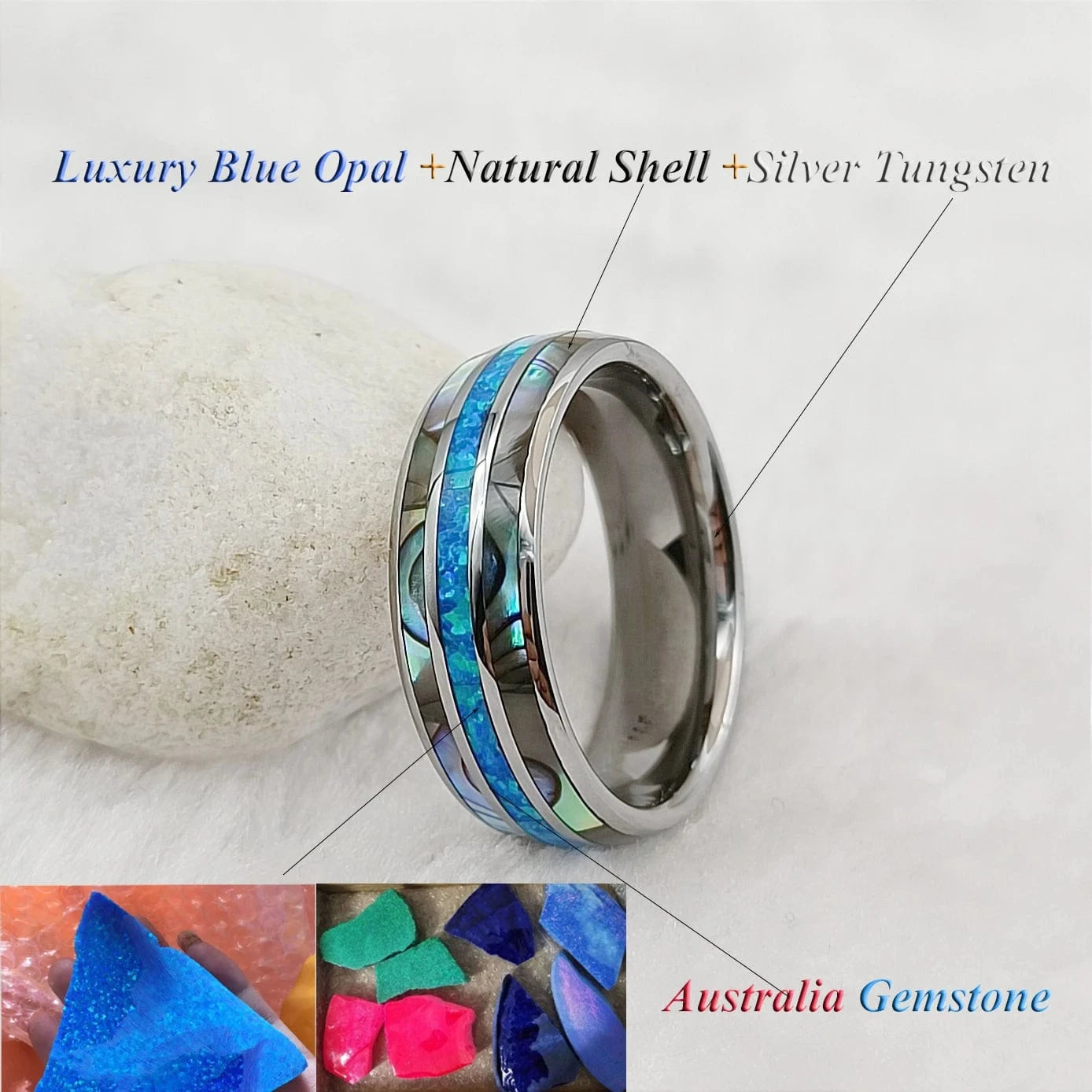 Ring 7. Men's Damascus Ring Tungsten Fashion Jewelry Unique High Quality Handmade Wedding Bands Couples Rings For Men Male Boys Horaclek