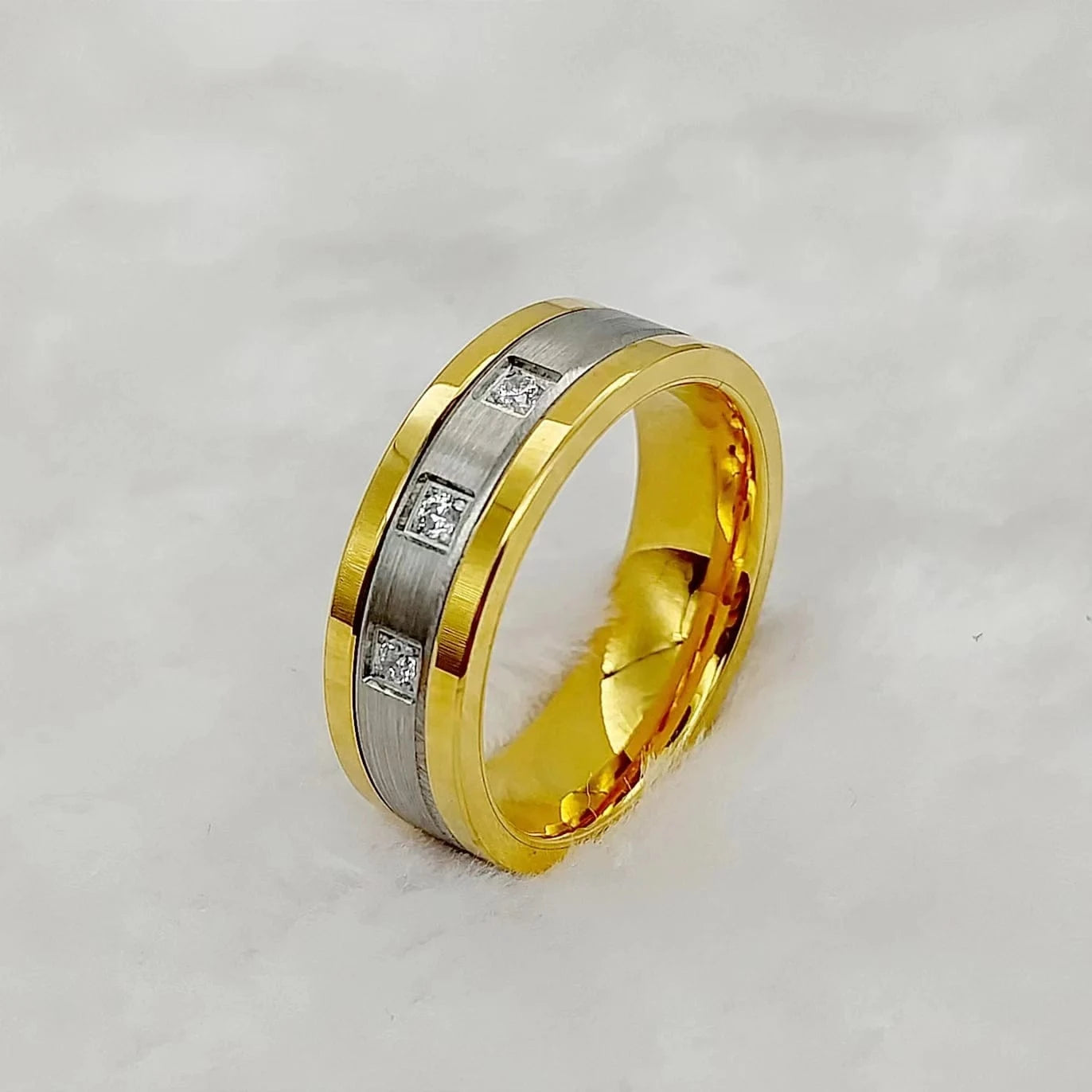 Ring 7. Men's Damascus Ring Tungsten Fashion Jewelry Unique High Quality Handmade Wedding Bands Couples Rings For Men Male Boys Horaclek