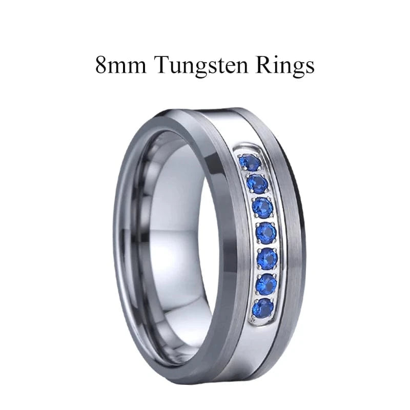 Ring 7. Men's Damascus Ring Tungsten Fashion Jewelry Unique High Quality Handmade Wedding Bands Couples Rings For Men Male Boys Horaclek