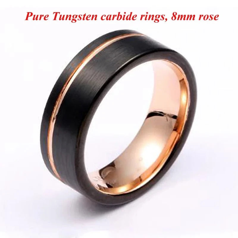 Ring 7. Men's Damascus Ring Tungsten Fashion Jewelry Unique High Quality Handmade Wedding Bands Couples Rings For Men Male Boys Horaclek