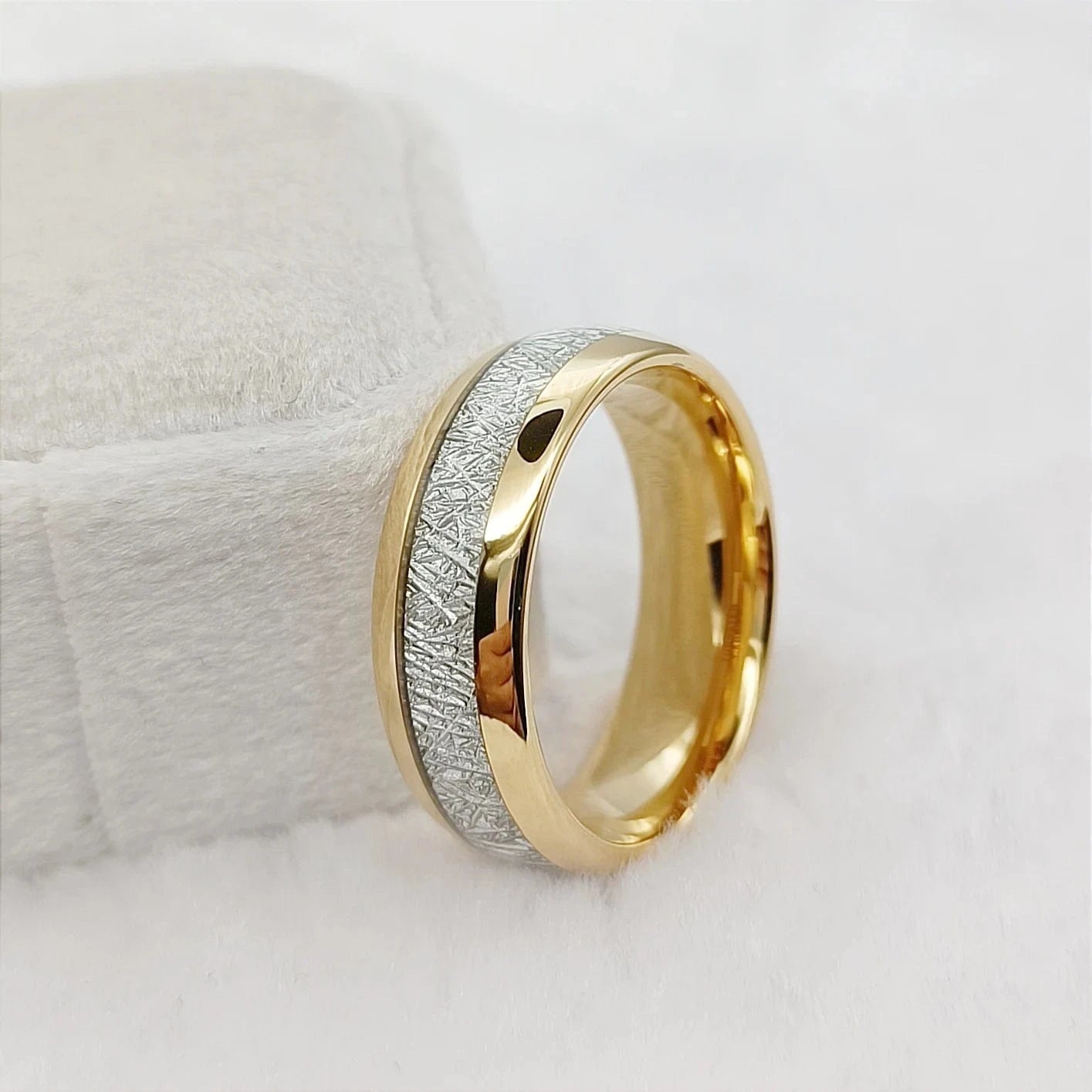 Ring 7. Men's Damascus Ring Tungsten Fashion Jewelry Unique High Quality Handmade Wedding Bands Couples Rings For Men Male Boys PAT685-8mm Tungsten / 9 Horaclek