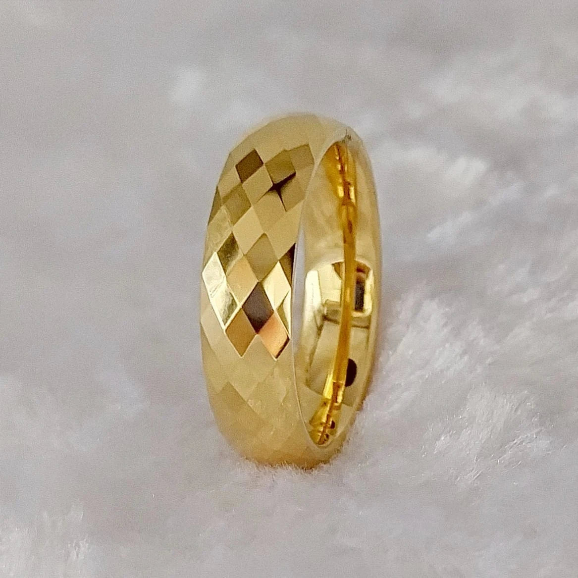 Ring 7. Men's Damascus Ring Tungsten Fashion Jewelry Unique High Quality Handmade Wedding Bands Couples Rings For Men Male Boys PVF398-6mm Tungsten / 9 Horaclek