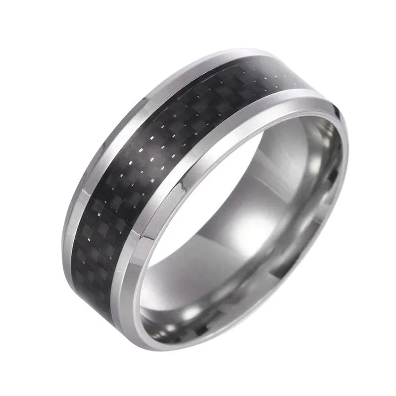 Ring Carbonstahl Glanz 6 / CHINA / Silver Horaclek