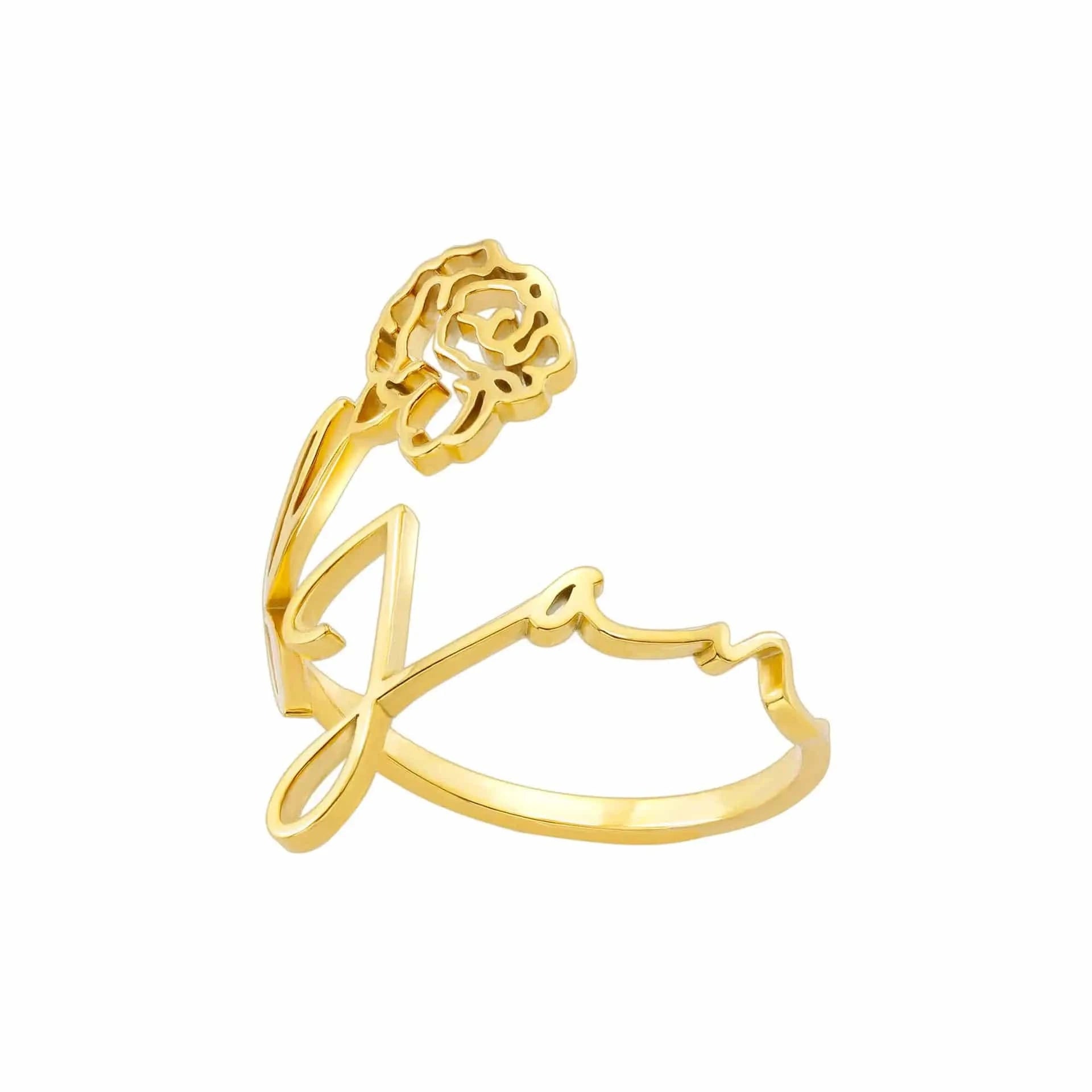 Ring Geburtsmonat Gravur Resizable / Open ring / 1 Horaclek