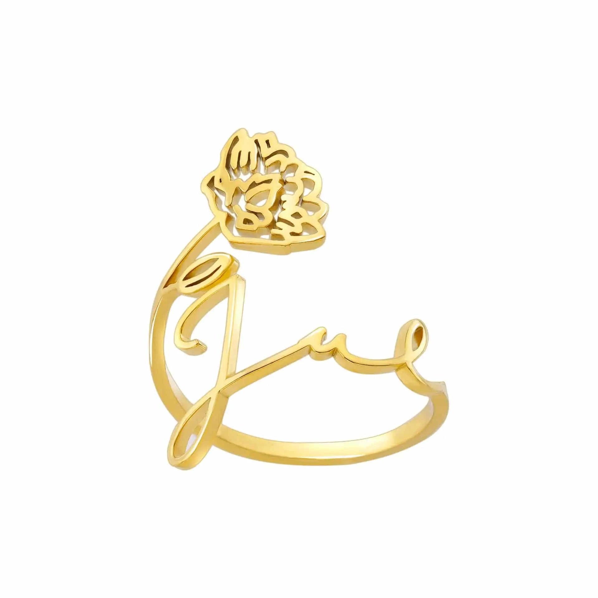 Ring Geburtsmonat Gravur Resizable / Open ring / 7 Horaclek