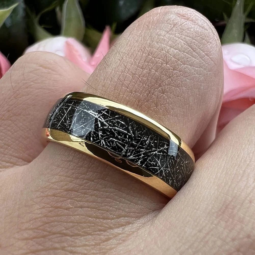 Ring Meteorit Goldglanz Horaclek