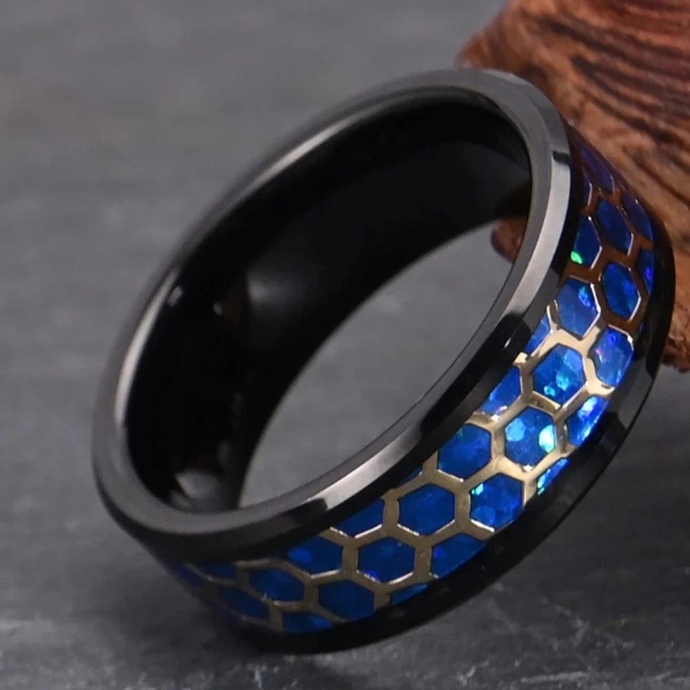 Ring Opalblau Glanz Horaclek