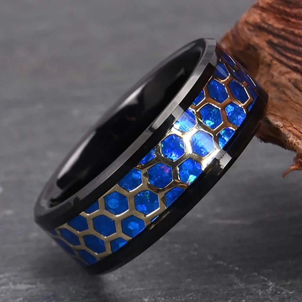 Ring Opalblau Glanz Horaclek