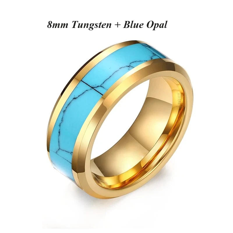 Ring 7. Men's Damascus Ring Tungsten Fashion Jewelry Unique High Quality Handmade Wedding Bands Couples Rings For Men Male Boys Horaclek